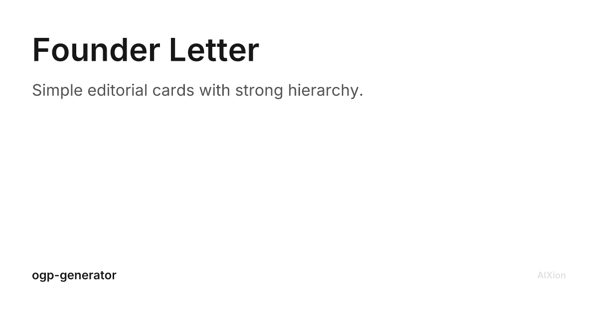 Founder Letter generated OG card
