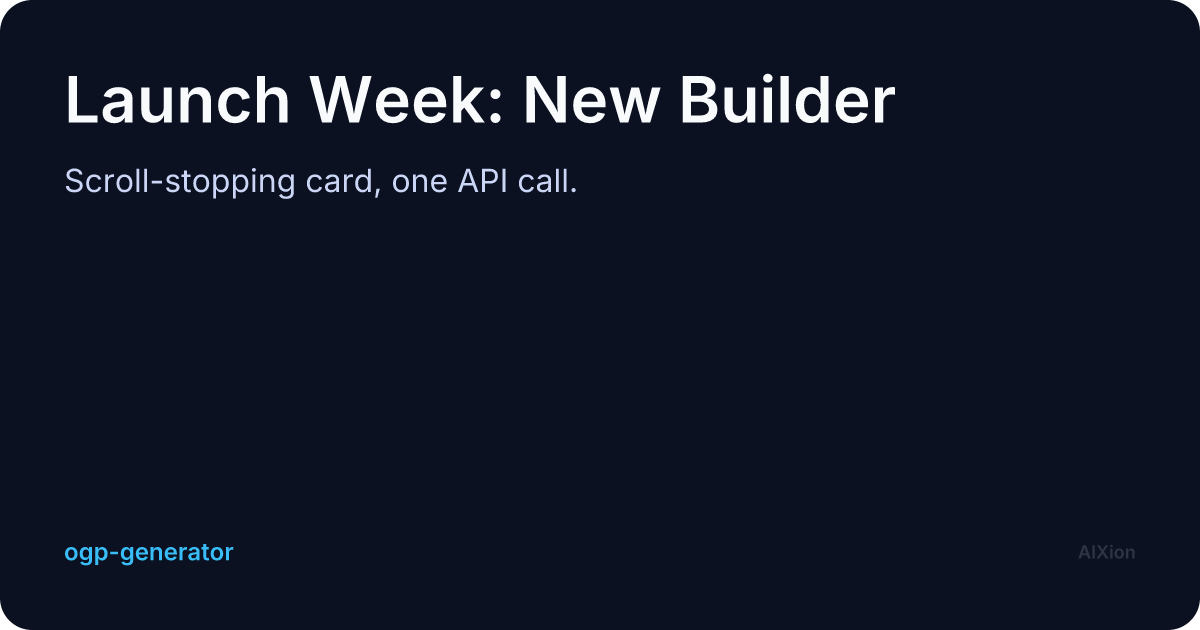 X / Twitter preview card